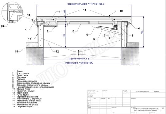 Люк для выхода на кровлю Оптимус 1200*800 Люк для выхода на кровлю Оптимус 1200*800