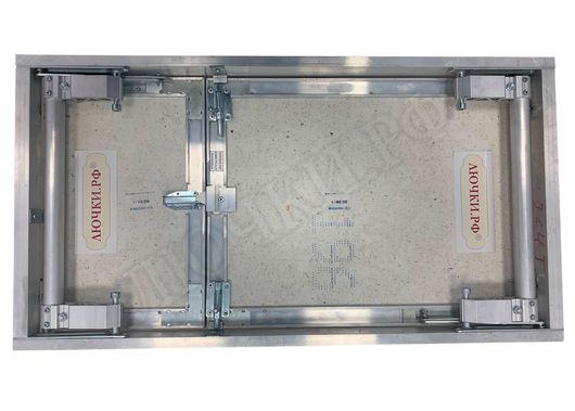 Люк под плитку Нажимной Секрет-Лайт 2 створки 870*500 Люк под плитку Нажимной Секрет-Лайт 2 створки 870*500