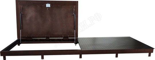 Напольный люк Дворник Короб, стальной рифленый лист, 2 створки Напольный люк Дворник Короб, стальной рифленый лист, 2 створки