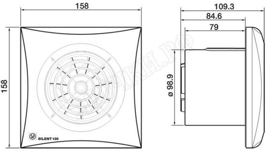 Вентилятор SILENT-100 CZ Вентилятор SILENT-100 CZ